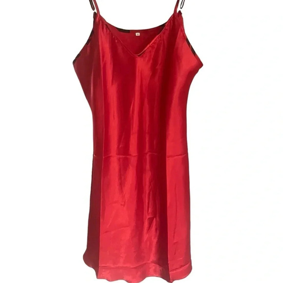 Red Lingerie Adjustable Strap Size XL Baby Doll Nighty - Picture 4 of 5